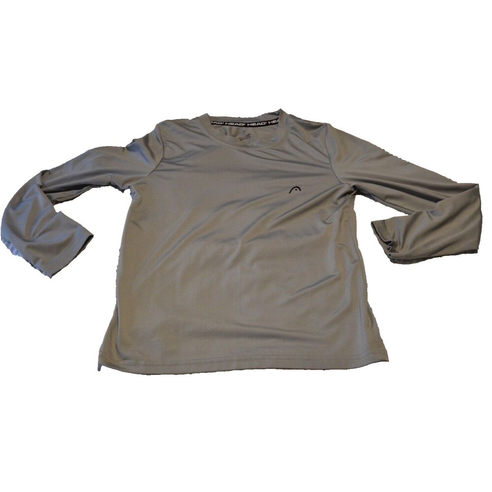 Head Brand Gray Grey Long Sleeve Shirt Kids Size Medium